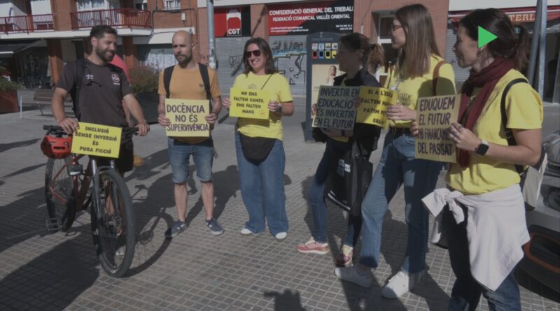La comunitat educativa del Baix Vallès se suma a la vaga de docents