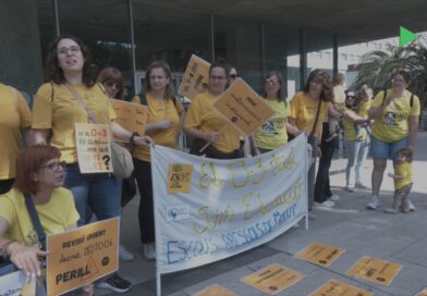 Les 3 escoles bressol municipals de Mollet s’han fet sentir abans de la manifestació de Barcelona
